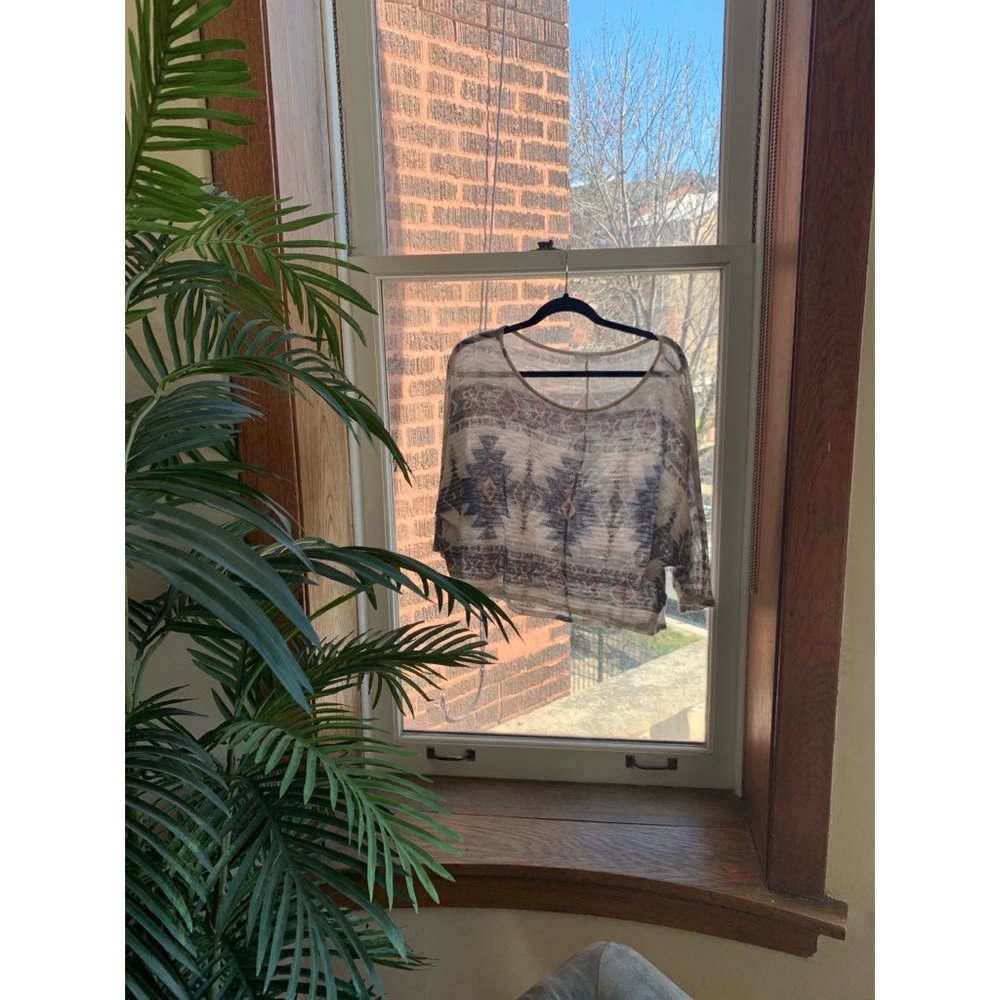 Crop Top Aztec Sweater